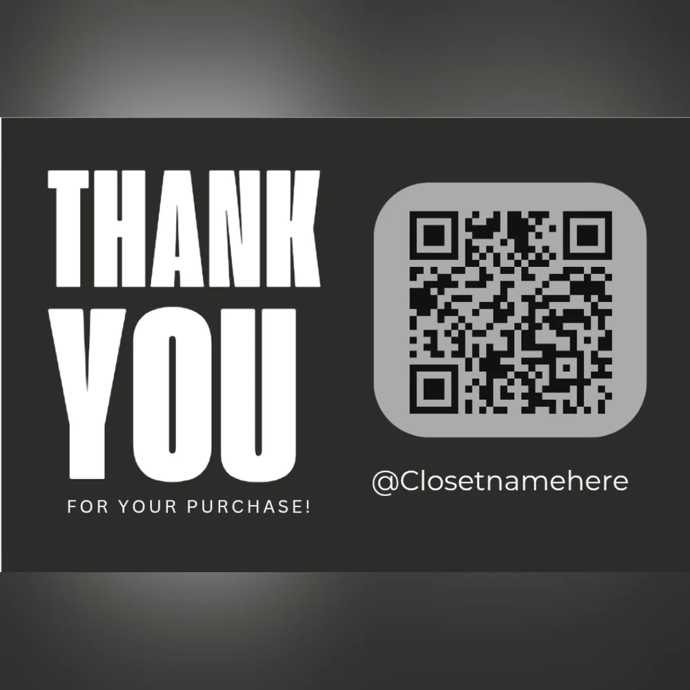 50 Custom 4x6 Bold Letter Thank You Notes Labels